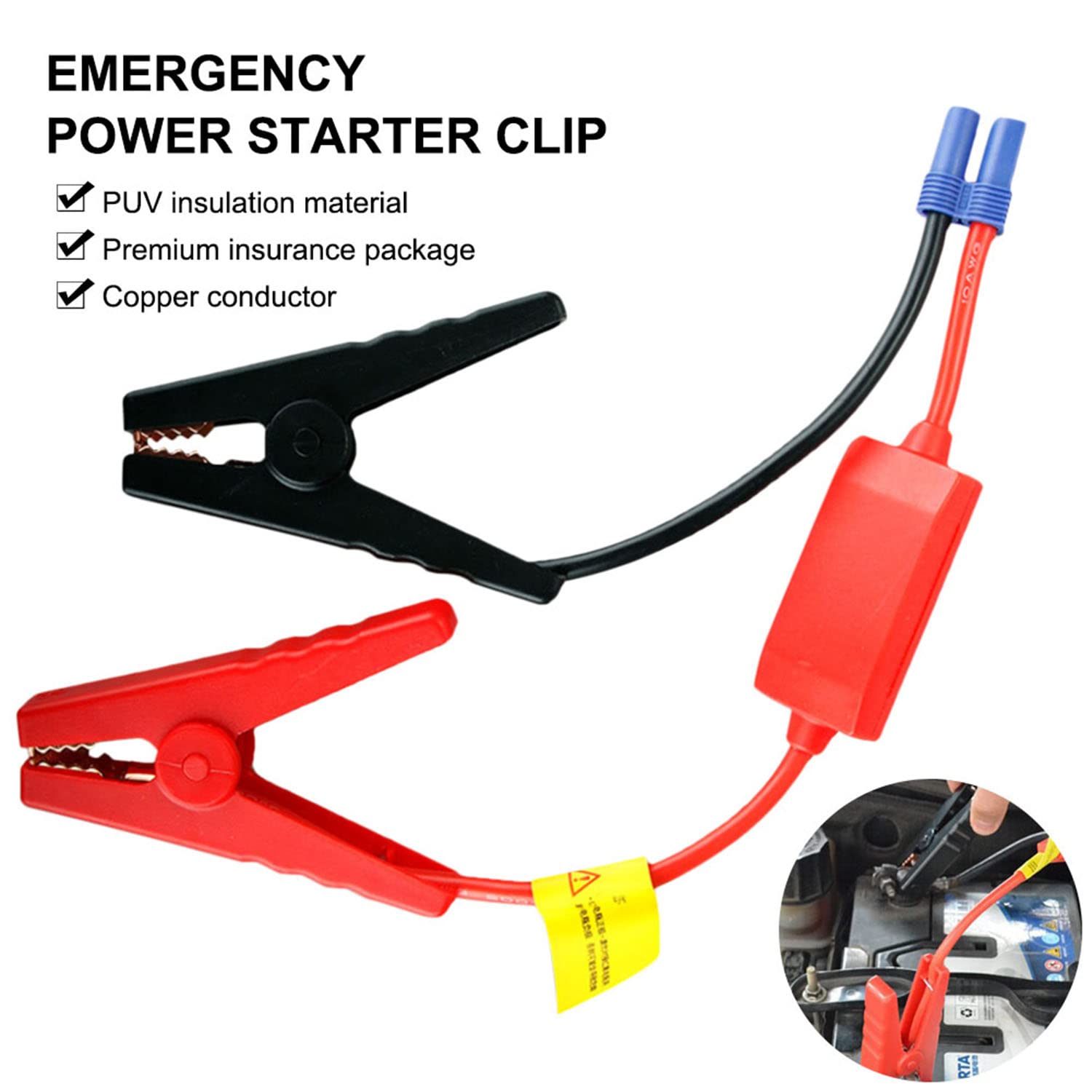 Arrancador de batería de Coche, 1000 A, 28 000 mAh, portátil, 12 V, para Motores de Gasolina de hasta 6 L y diésel de 4 L, con Pinzas Inteligentes.