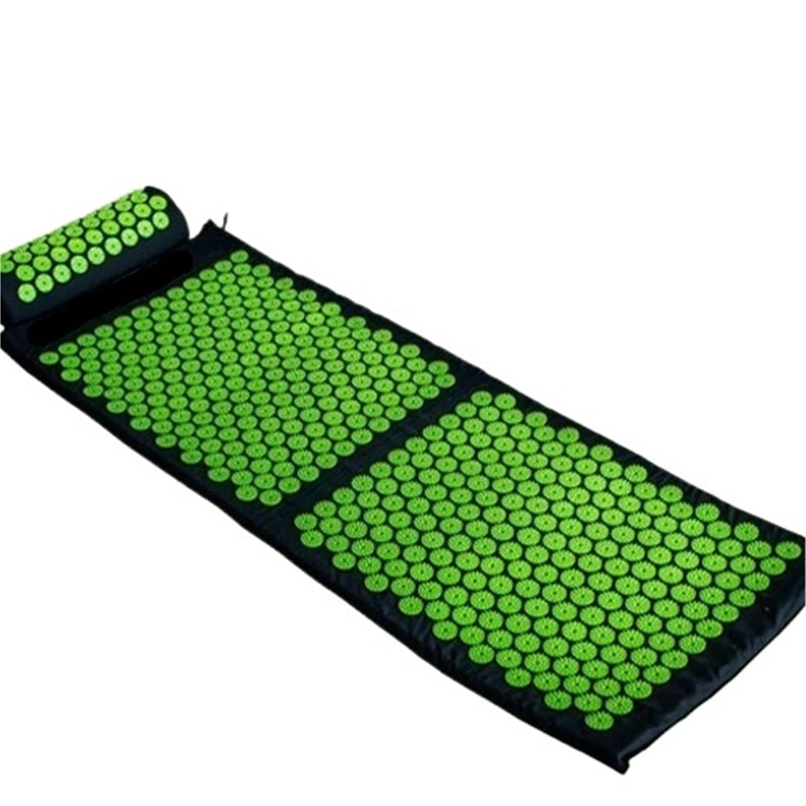 Esterilla Acupresion Juego de estera de acupresión con esponja de flor de loto de 130x50x2,5 CM for estera de masaje de acupuntura for Yoga(Green)