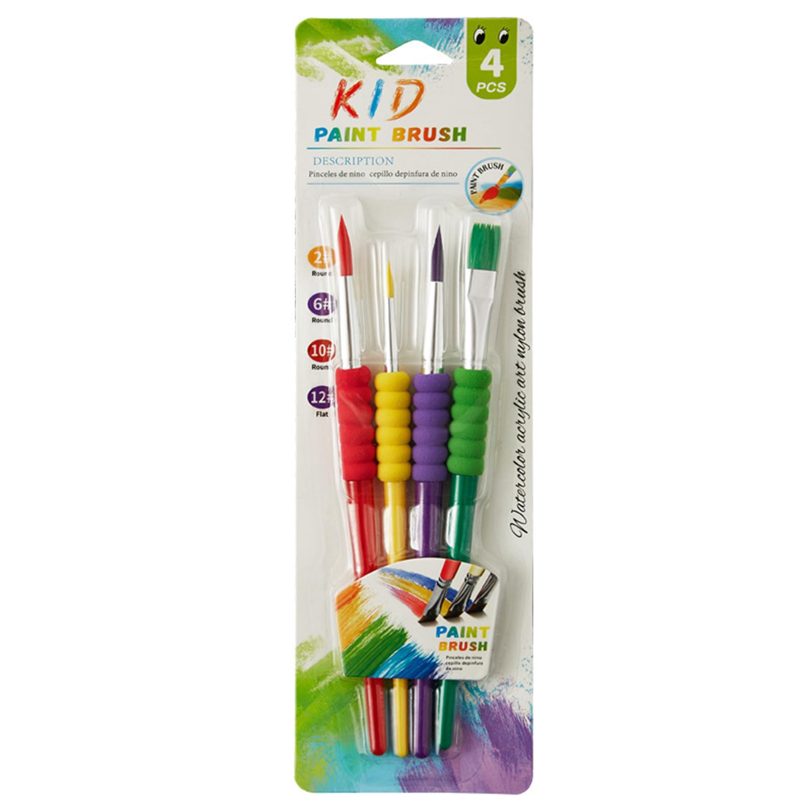 Nylon Bristle Artist Brush with Handle for Student Watercolor Acrylic and Oil Painting Detailed Illustrations Sketching Depiction Brush