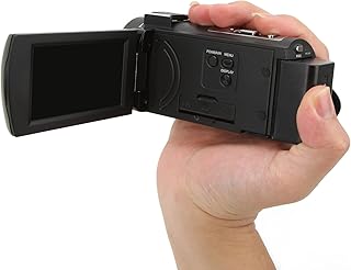 Câmera de vídeo digital, câmera de vídeo com zoom de 16X 48MP com visão noturna IR, 3in IPS Screen Vlogging Camera Recorder para crianças, iniciantes, adolescentes, estudantes(US)