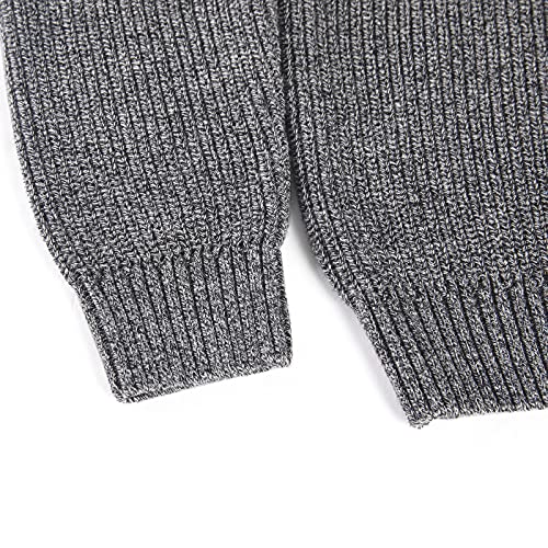Image of Kid Nation Boys Sweater Cotton Quarter Zip Sweater Kids Cable Knit Pullover | Casual 1 /4 Zip Sweater for Child 3-14 Years (Previously Amazon Essentials)