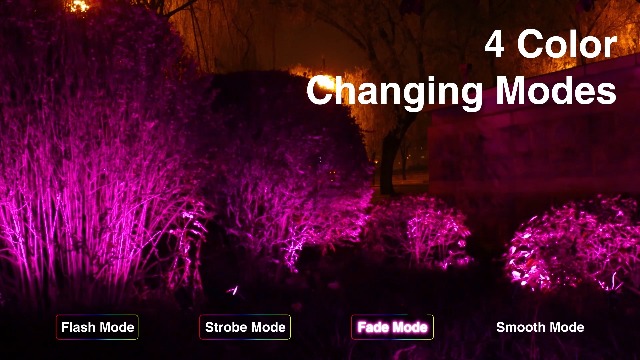 SUNVIE Spot Lights Outdoor 12W RGBW Color Changing Landscape