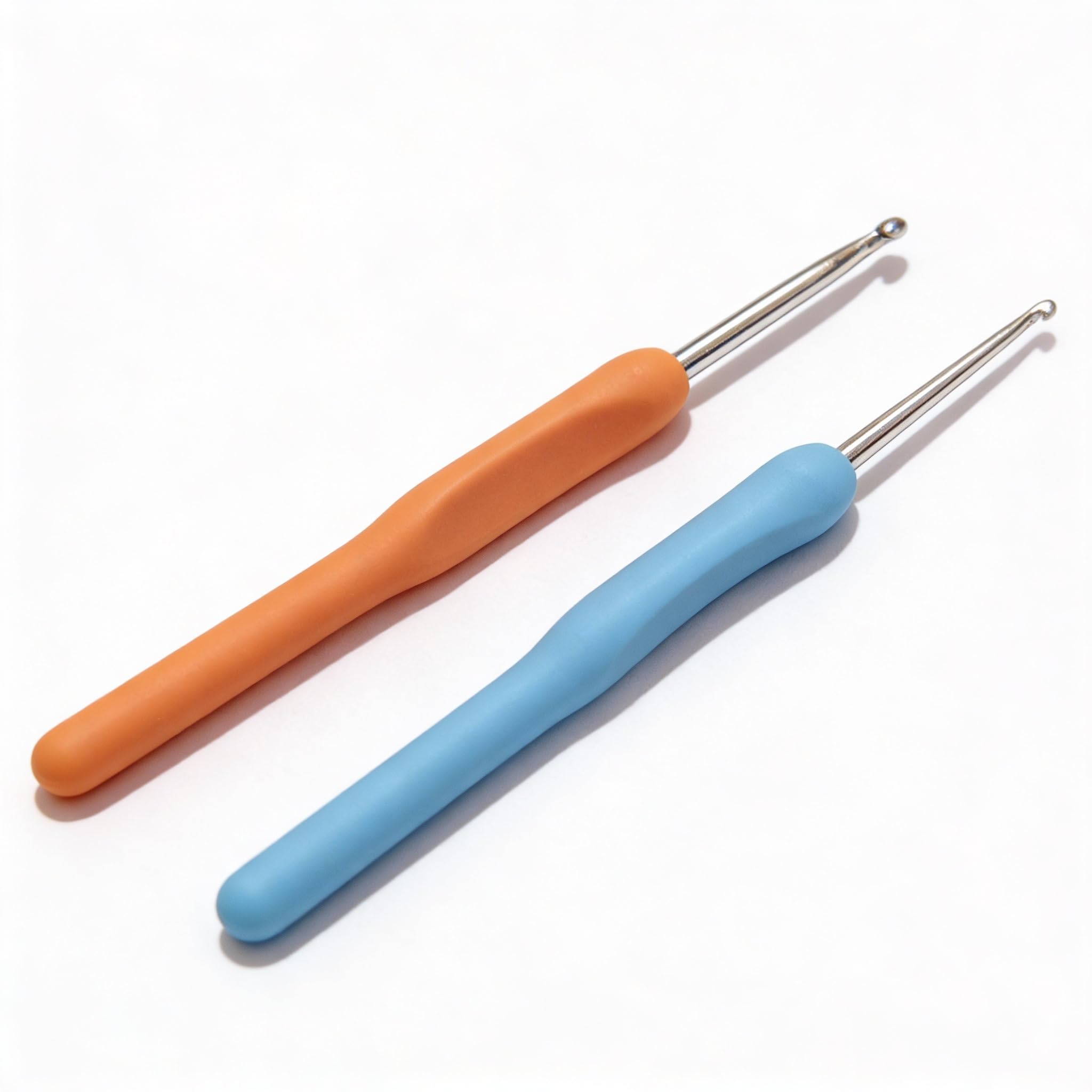 Crochet Number 9,10 Ergonomic Crochet Hooks Set, Orange and Blue, Comfortable Grip Handles, 2 Pieces-image-24