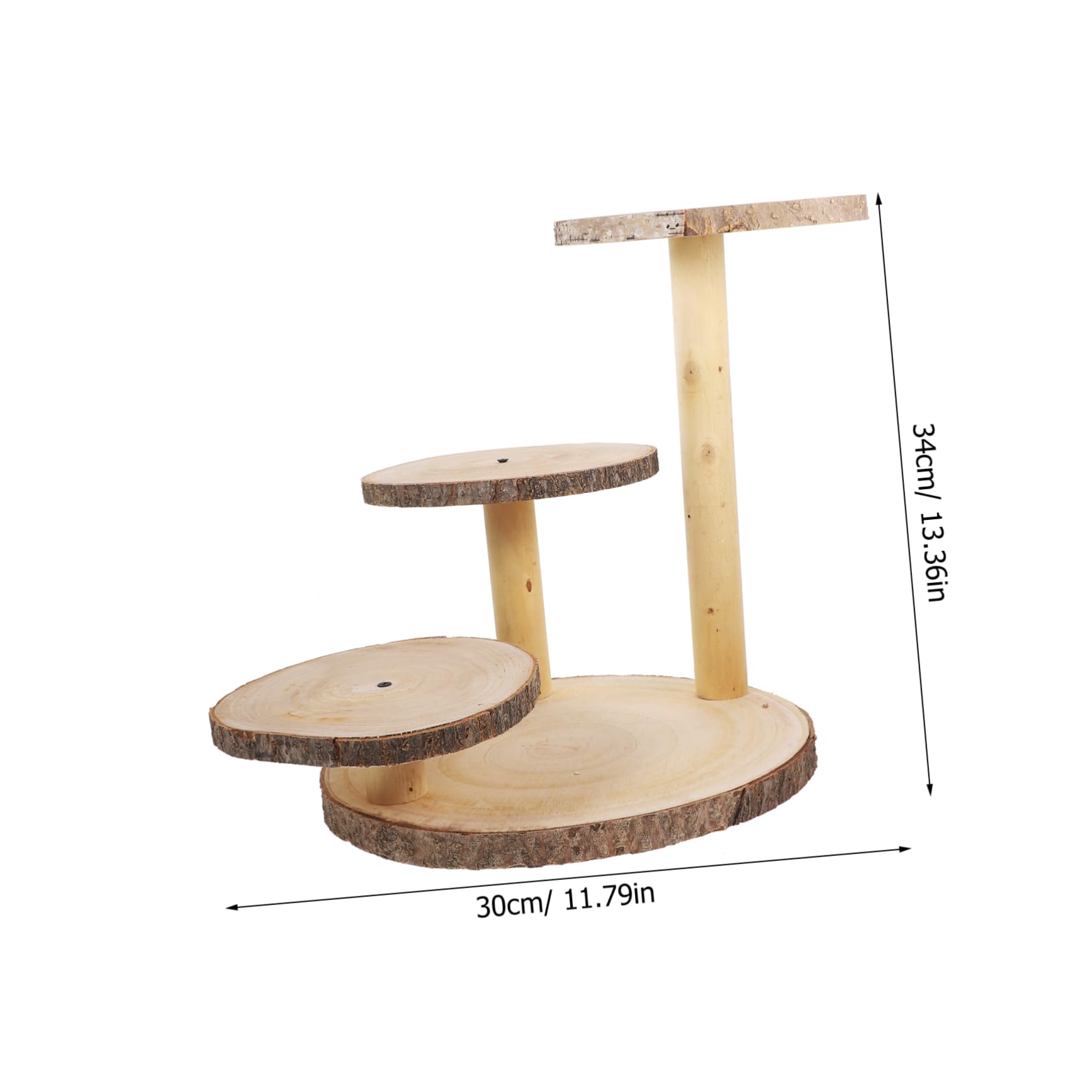 CONGARTENO Household Dessert Rack Wood Gathering Dessert Stand Desktop Cupcake Holder Display Shelves