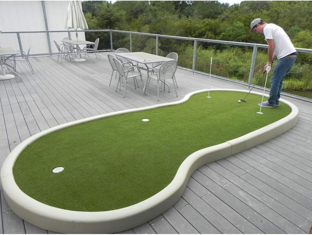 Tappeto verde da golf, tappeto erboso artificiale per allenamento indoor outdoor, perfetto per cortile, palestra, baseball, calcio e pratica sportiva