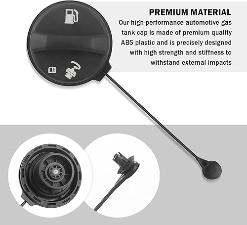 Miniatura 4 de Cubierta de tapa de gasolina para automóvil, tapa de combustible de sellado hermético compatible con Cadillac Pontiac Buick GMC Chevy, tapas de