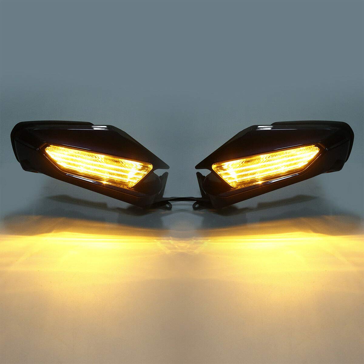 Amazon | HUILI-JPHOME 左、右 バックミラー ミラー LED ウインカー