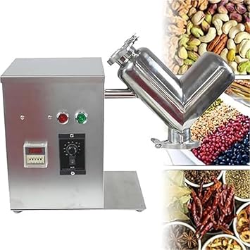 Laboratory Mixing Equipment,V-Type Dry Powder Mixer, Efficient Blending Tool,for Laboratory Teaching/Food Processing