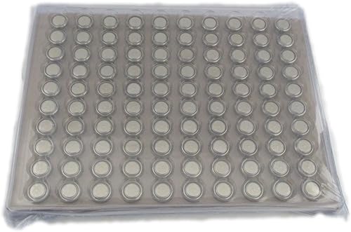 Paquete de 100 pilas de botón LR44 de 1,5 V