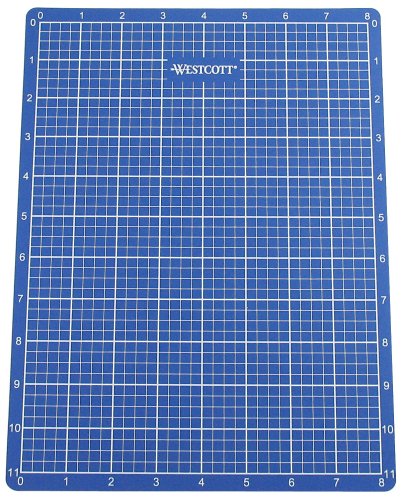 Westcott Self Healing Cutting Mat, Blue, 9" x 12"