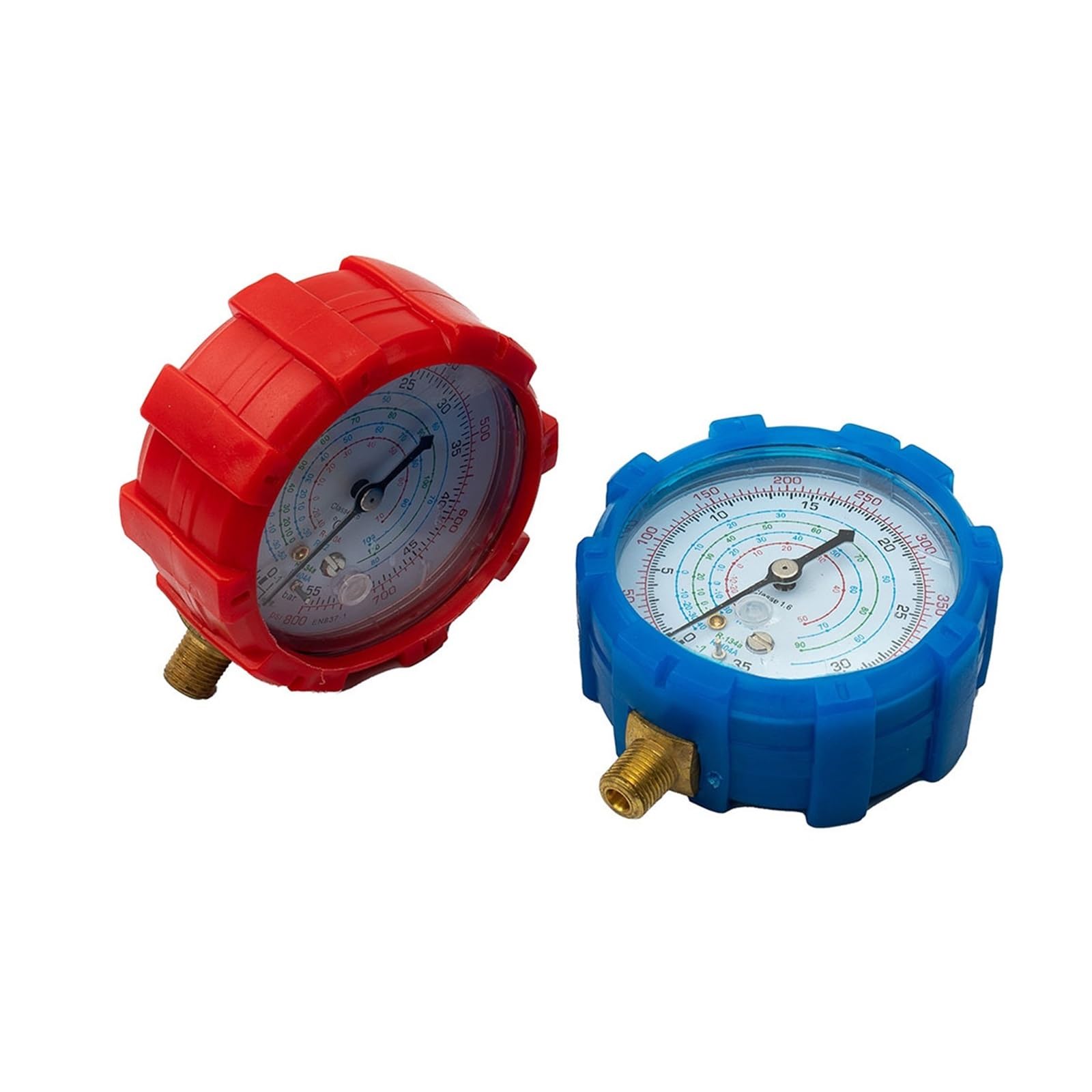 Manometer, R22 R404A R134A R410A Klimaanlagen-Manometer-Set, 2-teiliges Niedrig-Hoch-Messgerät, zuverlässig und langlebig