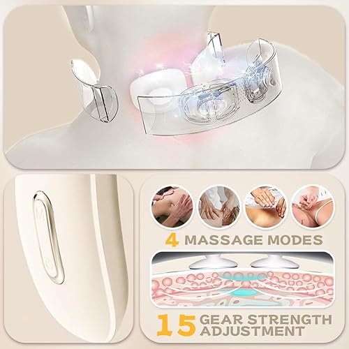 Miniatura 3 de HVZZ Masajeador de cuello, masajeador de cuello inalámbrico portátil (1 unidad)