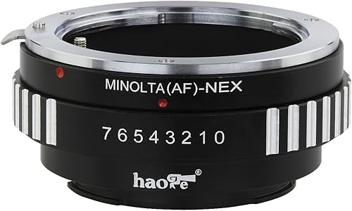Haoge Adaptador de montaje de lente para Sony Alpha A-Type Minolta MAF AF Mount lente a cámara Sony E Mount NEX como a3000 a3500 a5000 a5100 a6000