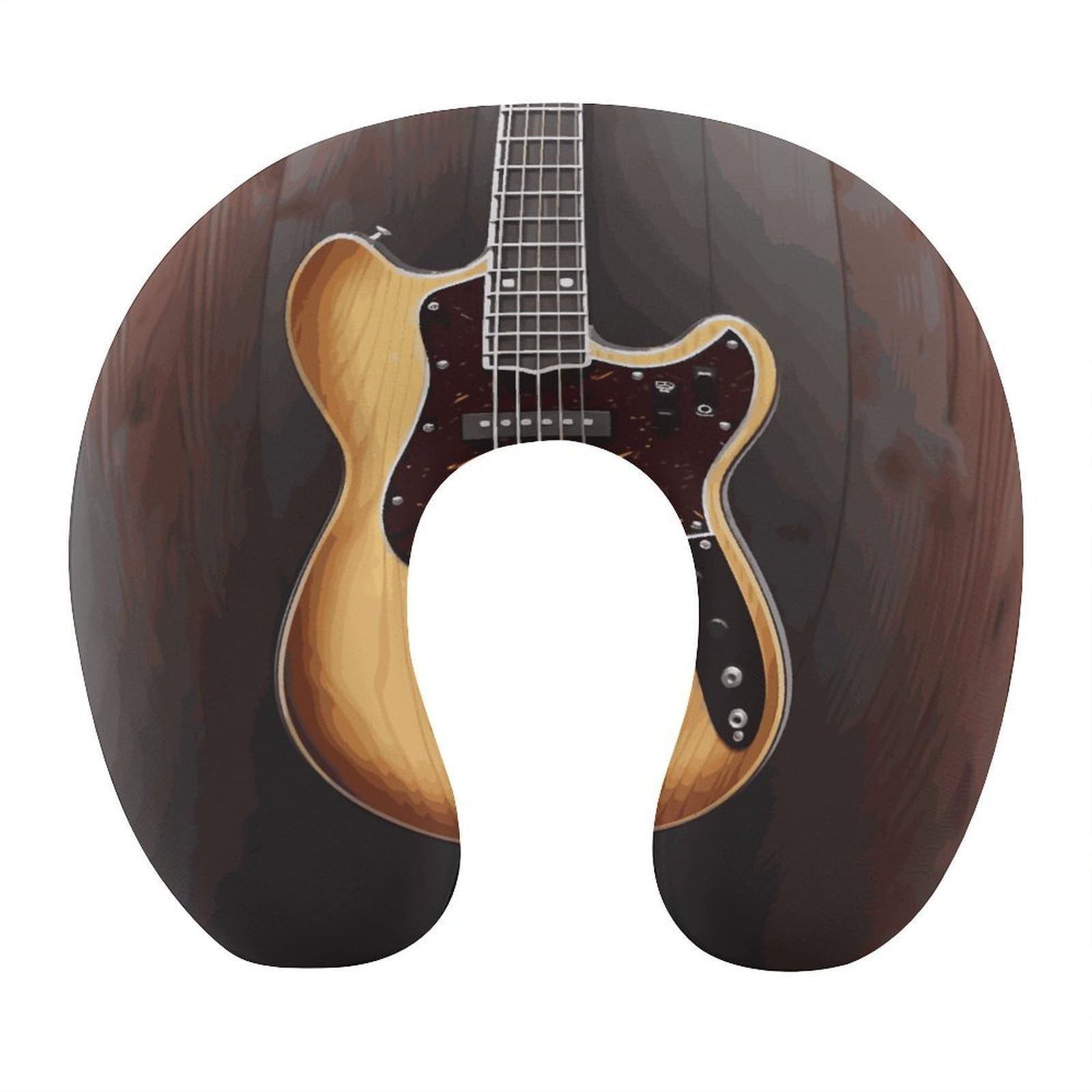 Btcowzrv Style Guitar Musical Instrument U Shaped Neck Pillow Travel Pillows