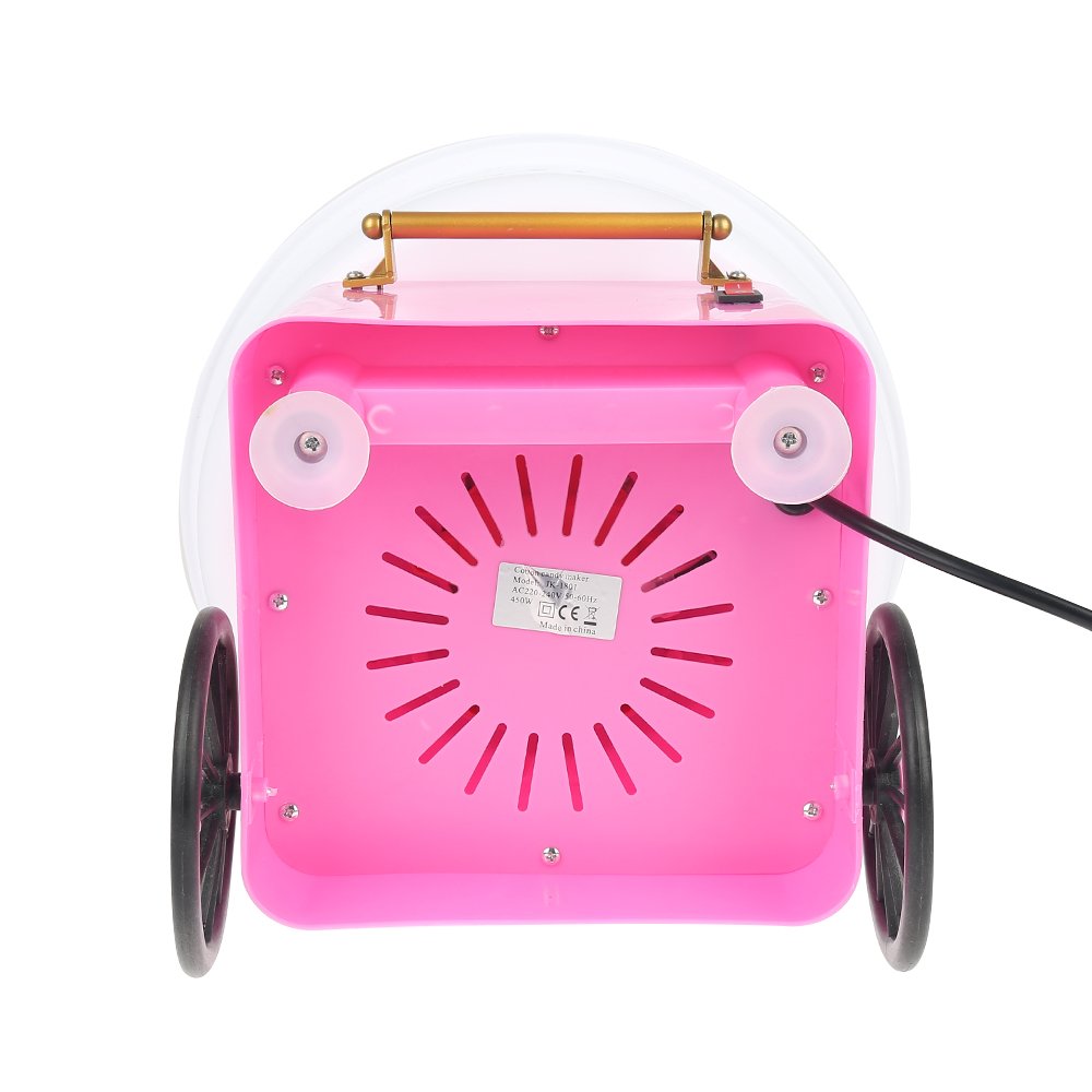 Máquina de barba de Papa, 500 W, eléctrica Candy Floss Maker para casa y fiesta, horquilla de cumpleaños infantil Rétro Rose