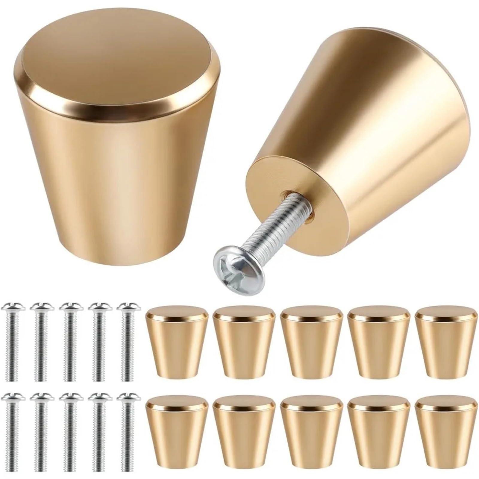 bogniga Handles 30pcs Simple Furniture Handles Aluminium Drawer Knob Round Cabinet Kitchen Cabinet Pulls Hardware