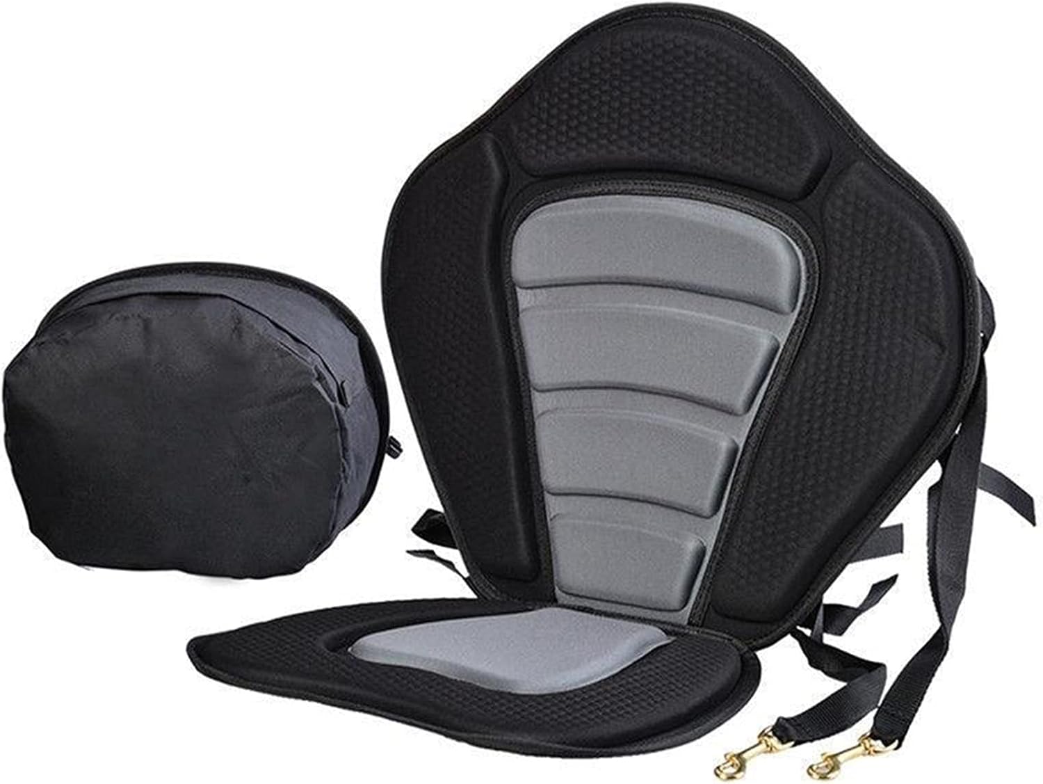 LYMY Kayak Accessories Kayak Seat Padded Canoe Back Rest Support Soft Cushion Backrest for Fishing Boat Soft Non-Slip Padded Base Adjustable Backrest Surfing Supplies (Color : with Pocket)