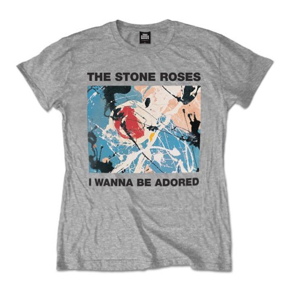 T-shirt The Stone Roses gris au style décontracté pour les festivals d'été