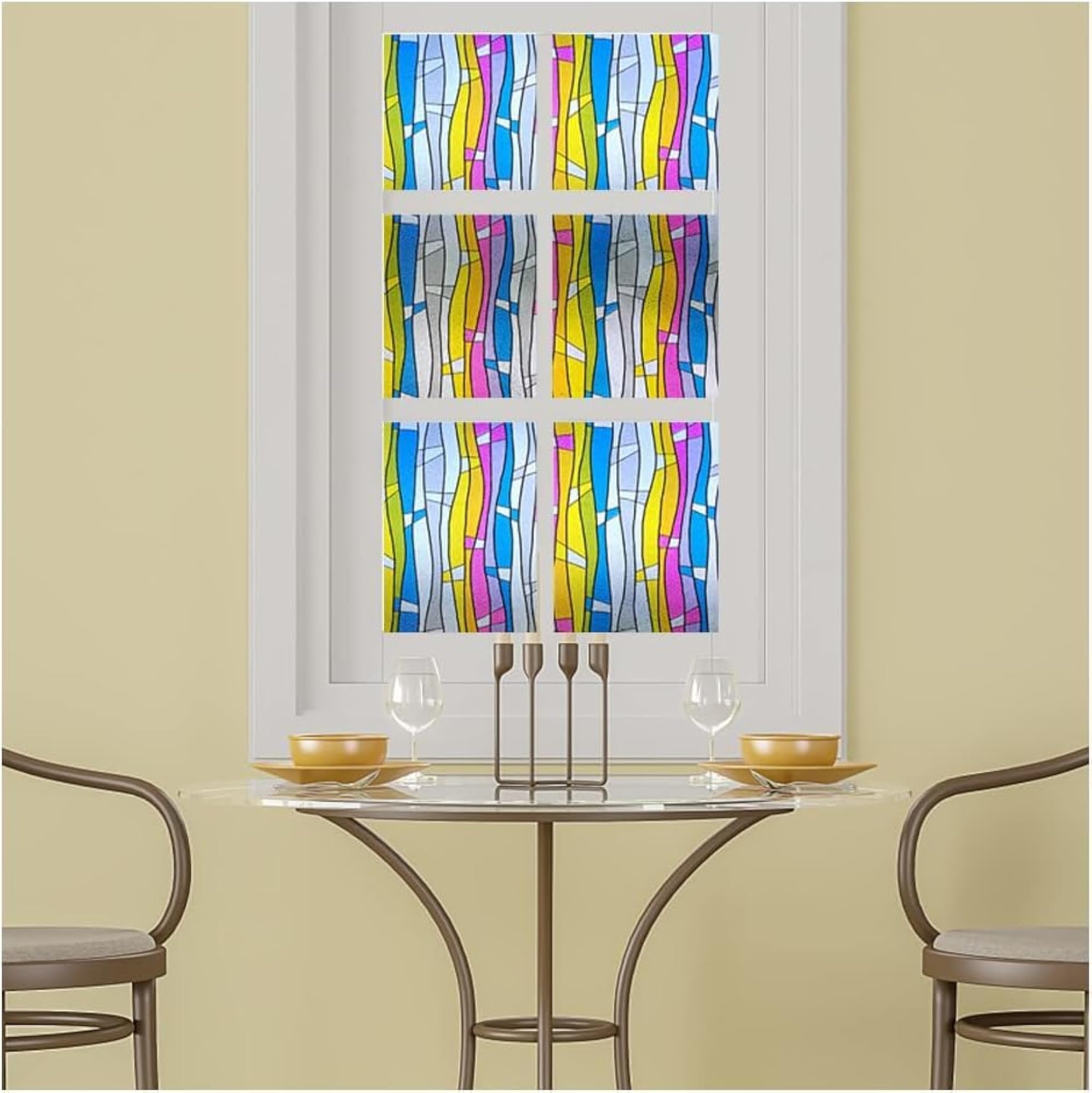 3D Printed Window Privacy Glass Self Adhesive Decorative