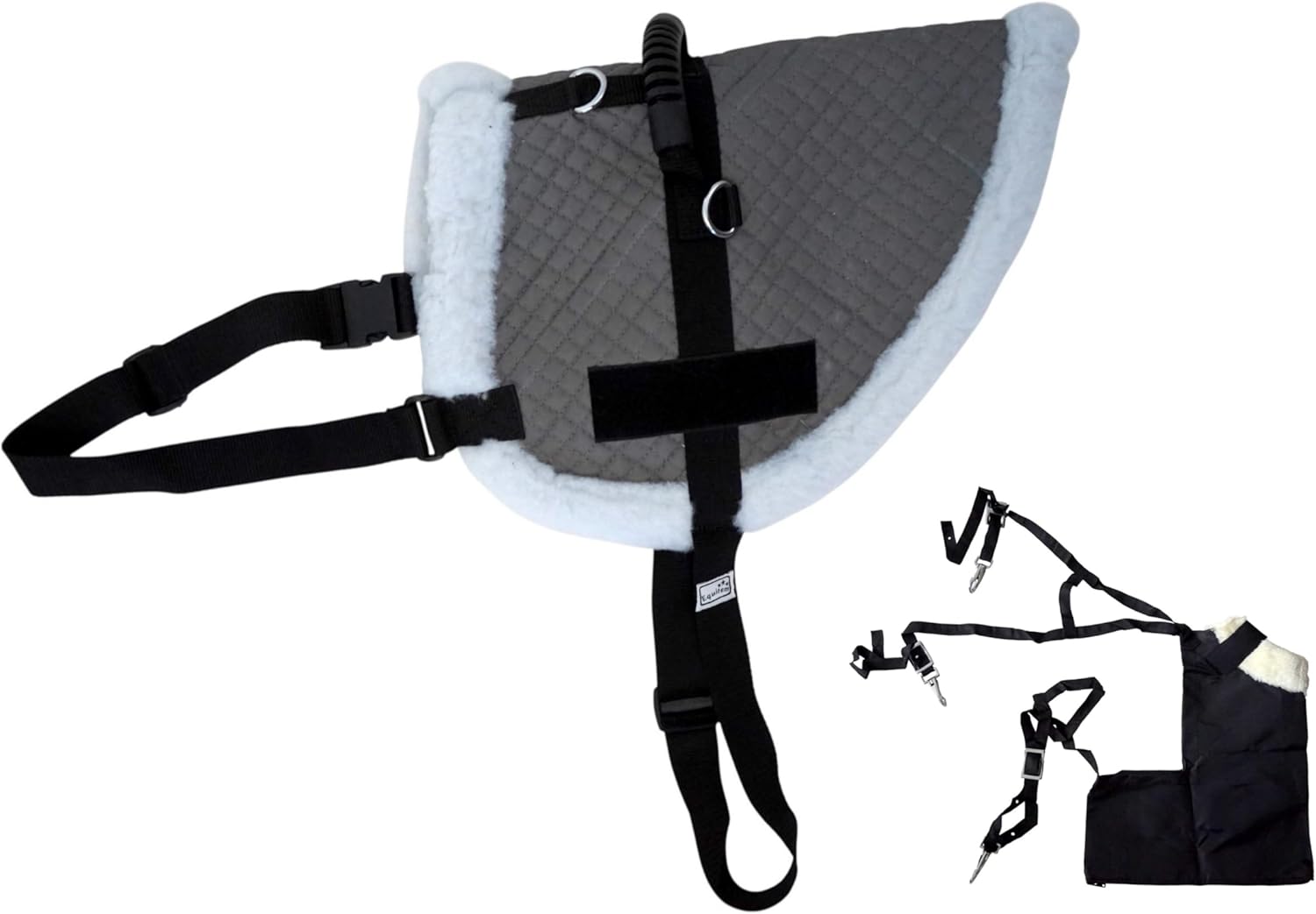 Miniature Quilted Vest/Pad with Bun (Poop) Bag for Therapy Miniature Horse