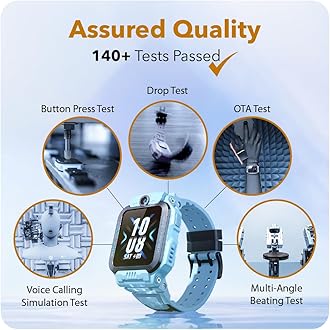 imoo Kids Watch Phone Z7 [4G Cellular + GPS + Health], HD Video & Voice Call, GPS Enabled with 14 Days Historical Track, Kids Emotion Detector, HeartRate, Body Temp., SPO2 (Blue)