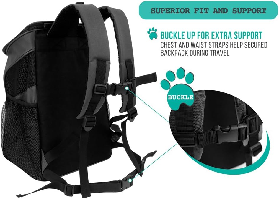 PetAmi Premium Pet Carrier Backpack for Small Cats and Dogs