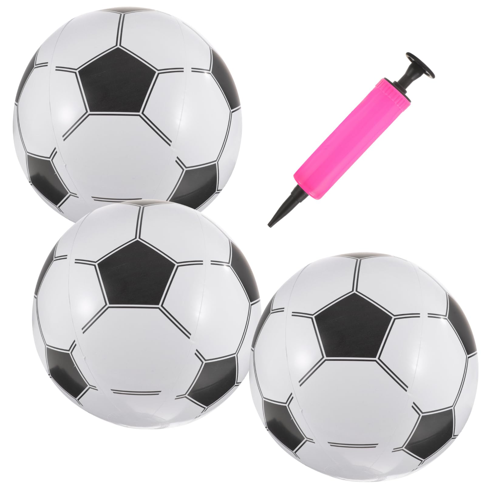 ibasenice Pelota de Playa Inflable Juguetes de baño Juguetes de Playa Aire Burbuja Inflatable Pool Toys inflador balones Decoraciones de Playa inflables de Playa el plastico