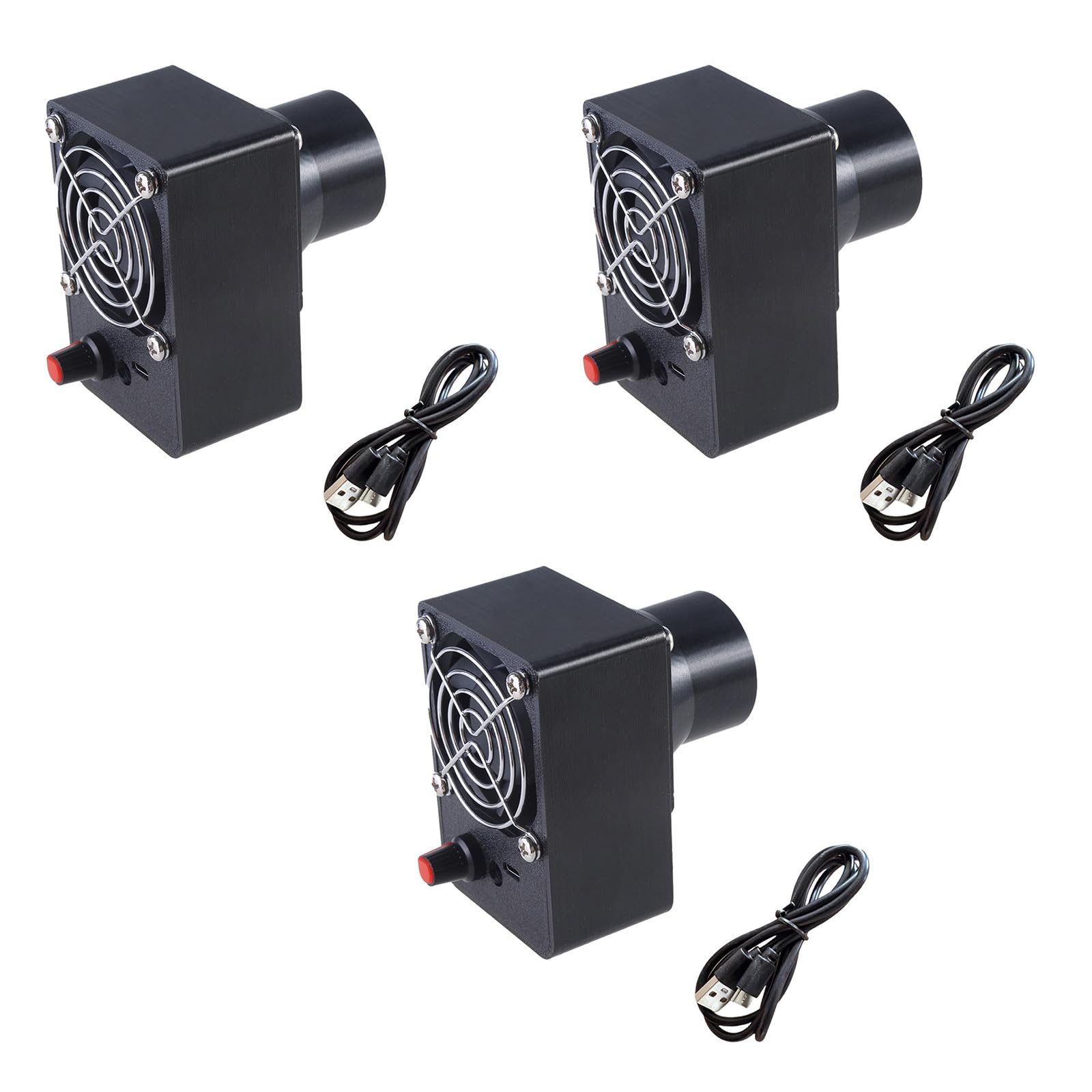 Gebläseventilator DC 12 V 5,5 x 2,1 mm einstellbare Geschwindigkeiten Düsengrößen