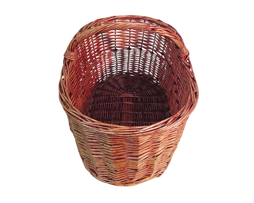 NG NICCOLAI CESTE VIMINI VARI MODELLI E MISURE IDEALI PER FUNGHI O COME PORTALEGNA CON MANICO (PORTALEGNA 42X65X43(H) CM)