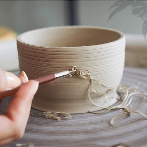 Miniatura 5 de YIUIRUOI 6 herramientas de arcilla roja para esculpir, herramientas de arte de cerámica adecuadas para escultura de arcilla profesional hecha a mano.