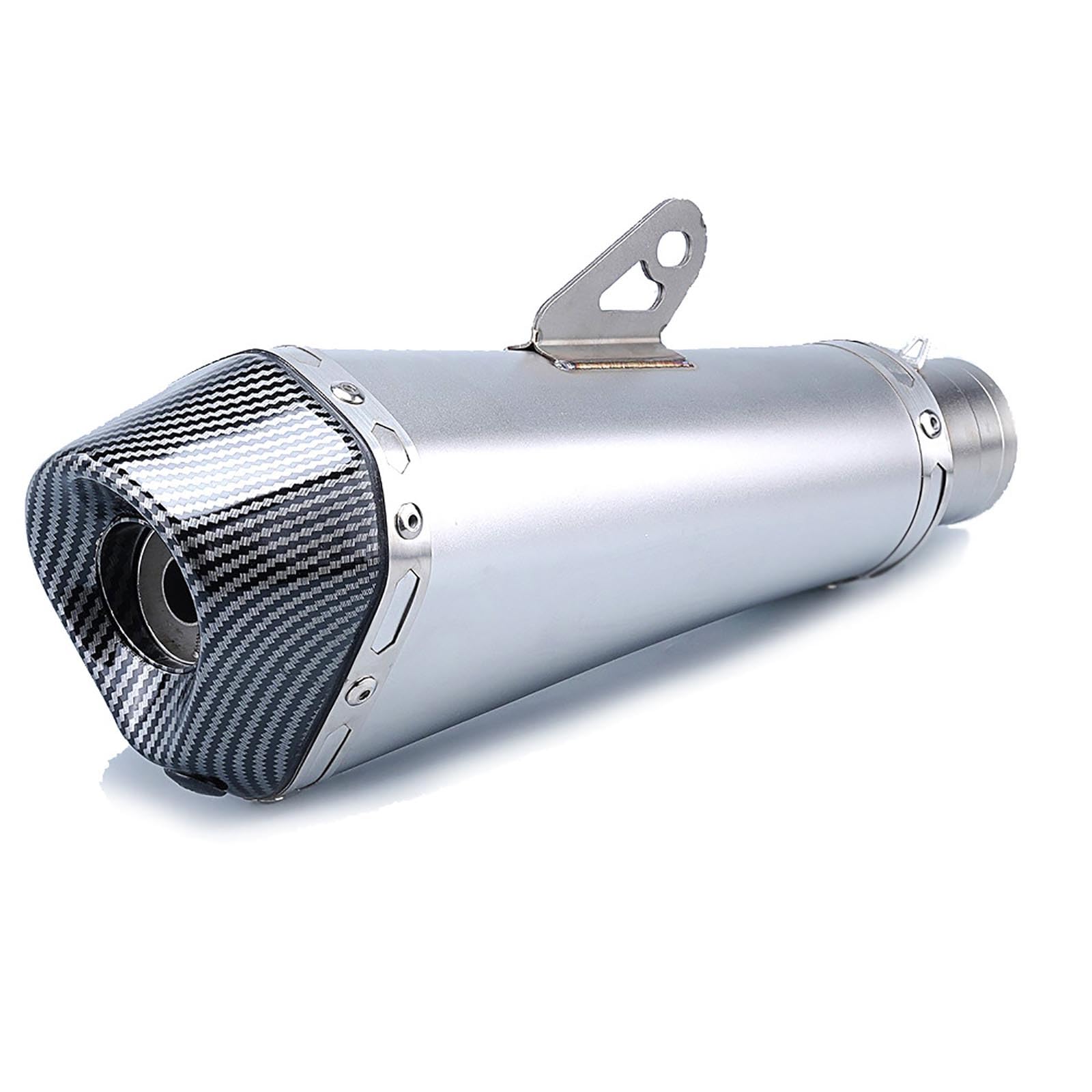 Tuyau d'échappement de moto en acier inoxydable robuste avec embout hexagonal 51mm