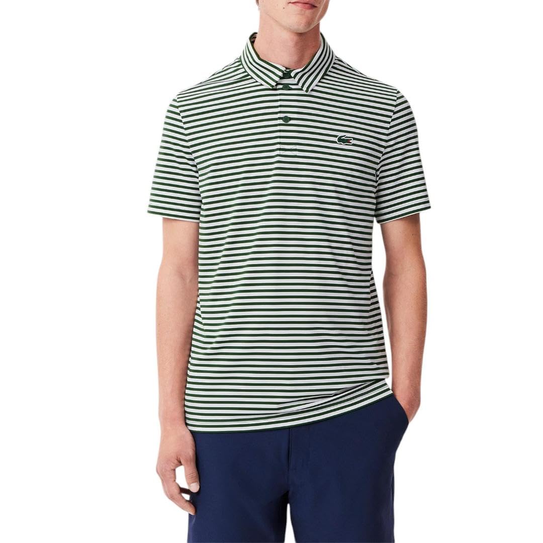 

                                                    Lacoste Men's Regular Fit UV Protect Striped Golf 