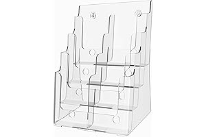 Bookmark Display Stand | Clear Brochure Stand | Product Pamphlet Holder |...