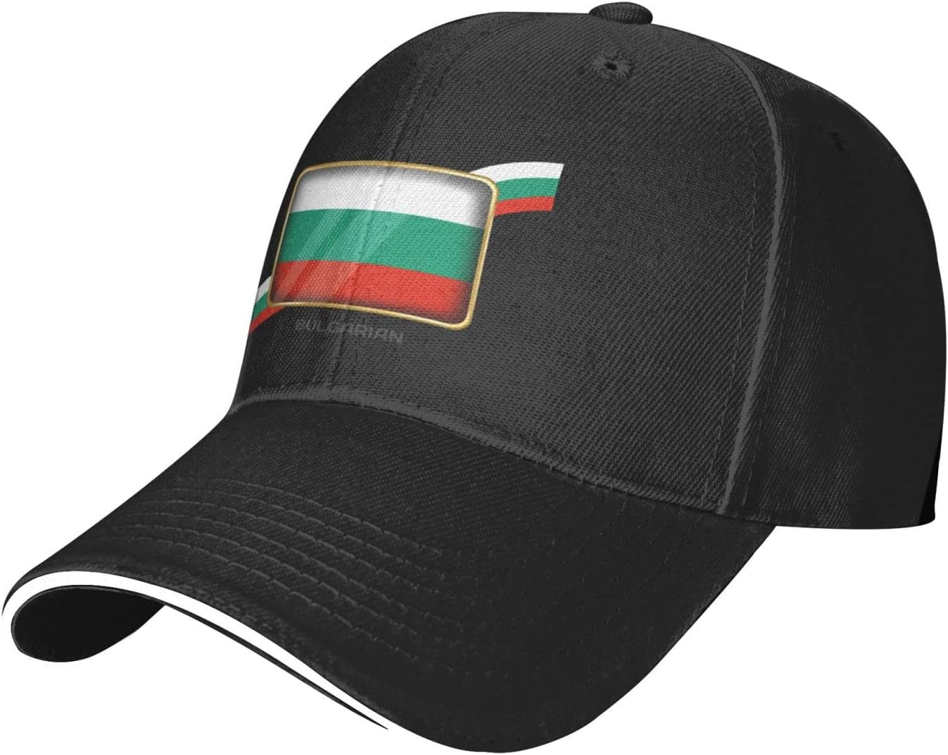 Adult Baseball Hat Bulgaria Happy Independence Day Country Cap Moisture Wicking, Lightweight, Adjustable, Performance Ball Cap for Running & Golfï¼› Black