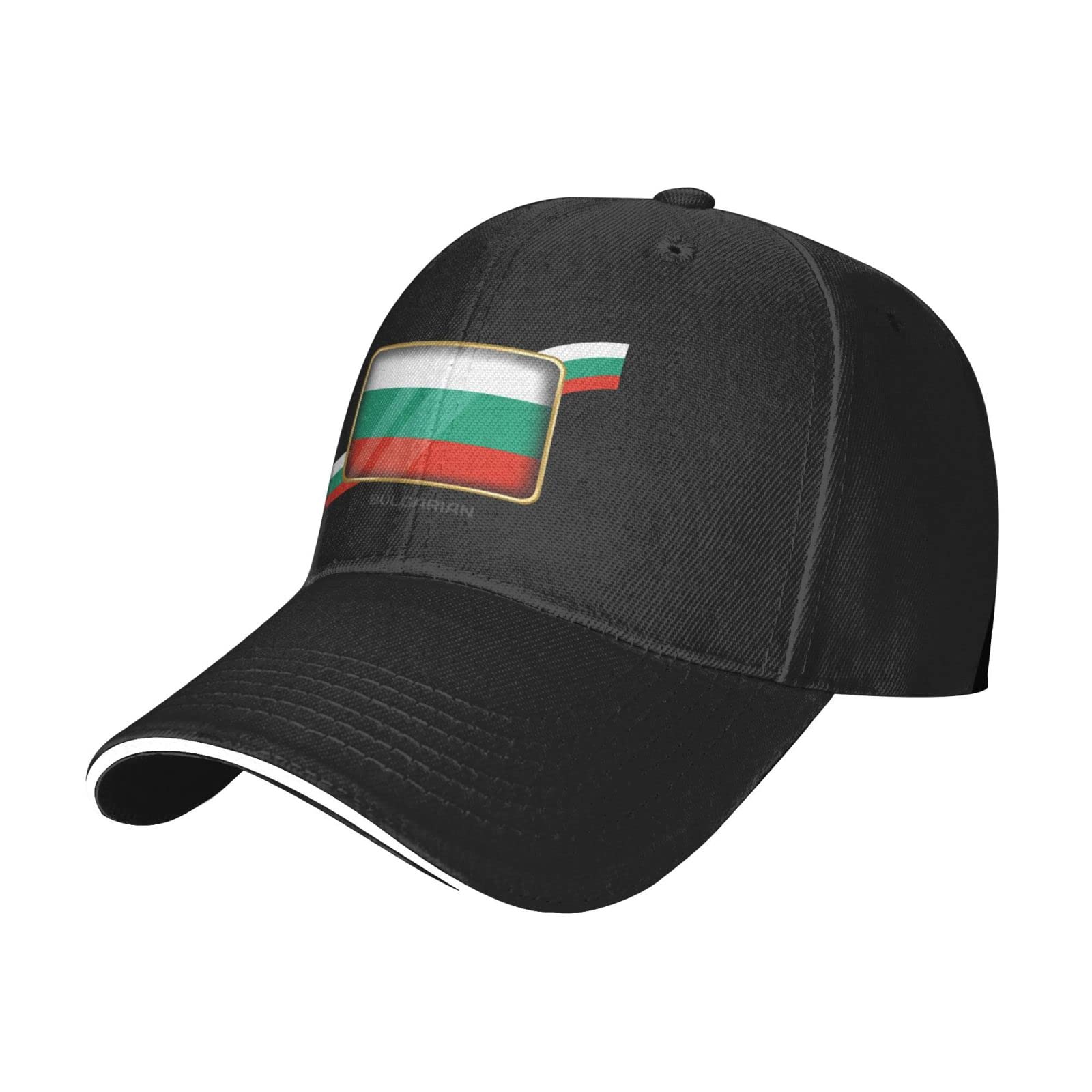 Adult Baseball Hat Bulgaria Happy Independence Day Country Cap Moisture Wicking, Lightweight, Adjustable, Performance Ball Cap for Running & Golfï¼› Black