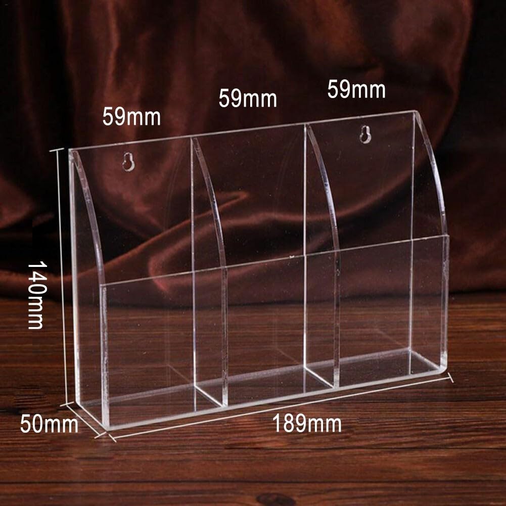 Fernbedienungshalter Aus Acryl – Wandmontiert, Transparent, Selbstklebend, Für TV, Klimaanlage & Mehr