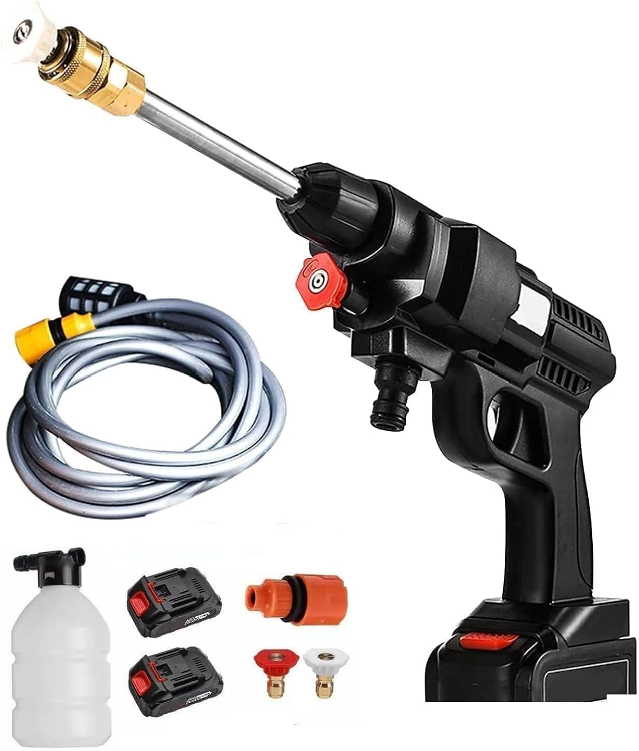 Idropulitrice Portatile 48V Doppia Batteria Con Valigetta E Accessori Alta Pressione Ricaricabile - Foto 5