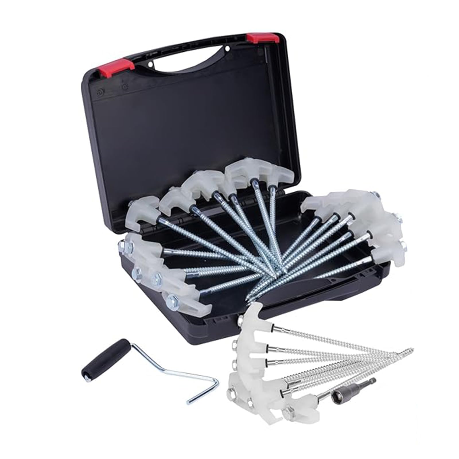 Lixsazse Dark Glow In Screw In Tent Stakes Heavy Duty Provide Excellent Ground Grip And Visibility Ground Anchors Screw Tight Anchors For Dirt Tent Pole Repair