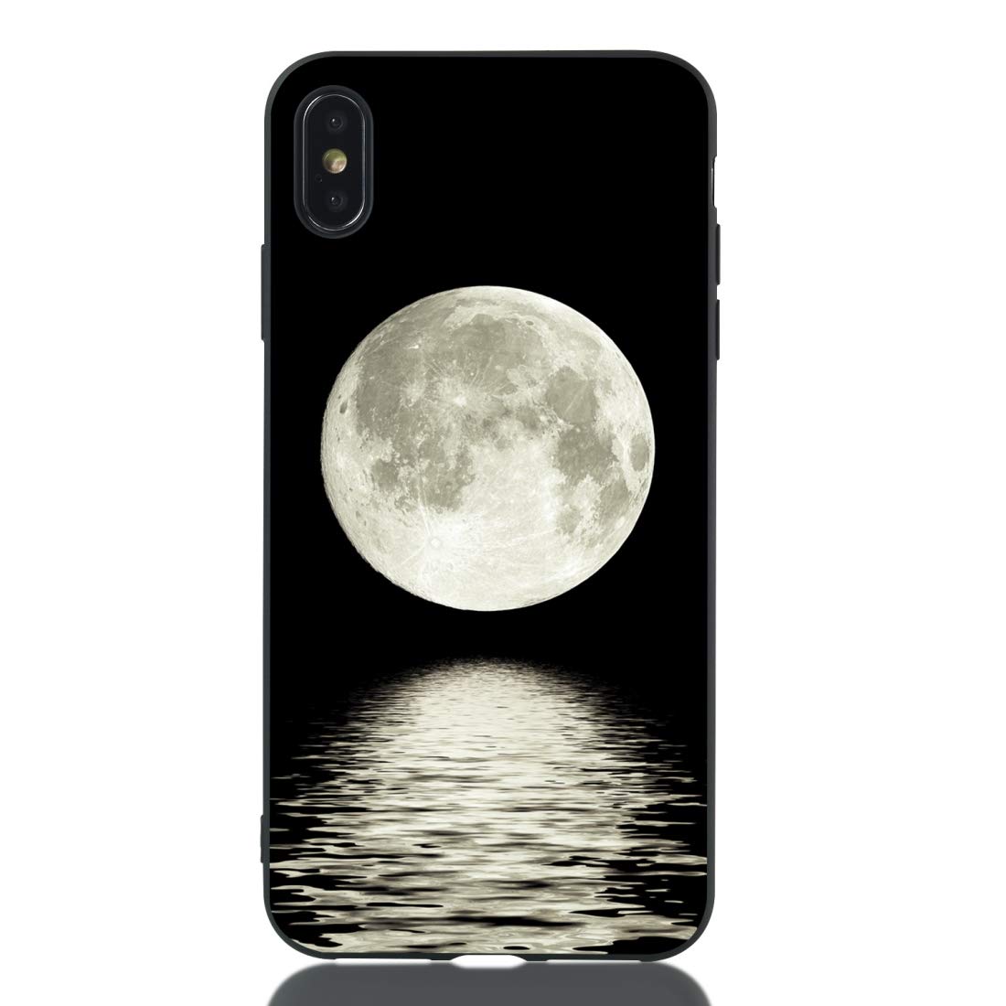 YYQ Goog Moon Painted Pattern Soft TPU Case for iPhone XS Max