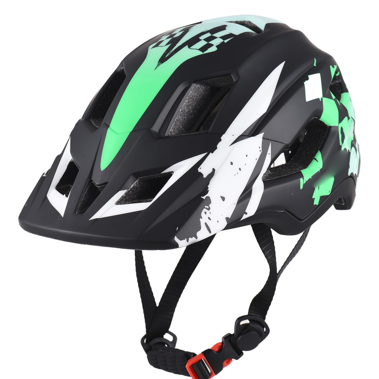 Casco de Ciclismo Desmontable de Cara Completa Ajustable para Niños 5 a 9 Años, Casco Deportivo Transpirable para Montar y Patinar, Plástico Rojo/Naranja/Blanco/Verde//Púrpura, 32 * 18 * 18cm