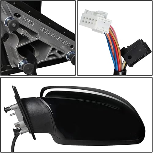 Miniatura 5 de DNA Motoring OEM-MR-CH1320453 - Espejo de visión de puerta lateral izquierda con calor estilo de fábrica con memoria y detección de puntos ciegos,