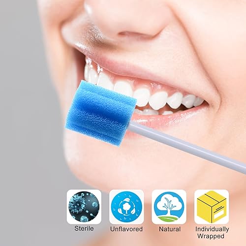 Miniatura 10 de BVN - 100 hisopos desechables para la boca, hisopos orales de BVN desechables, hisopos bucales desechables, hisopos bucales, sin sabor y estériles