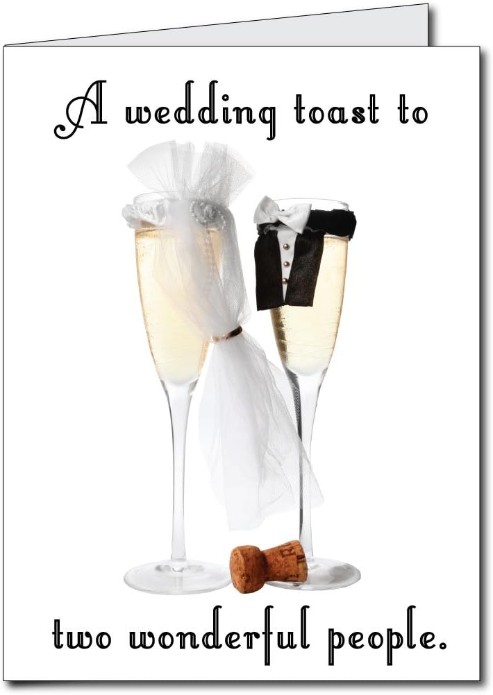 VictoryStore Jumbo Greeting Cards: Giant Wedding Card (Wedding Toast) 3 feet x 4 feet Card with Envelope