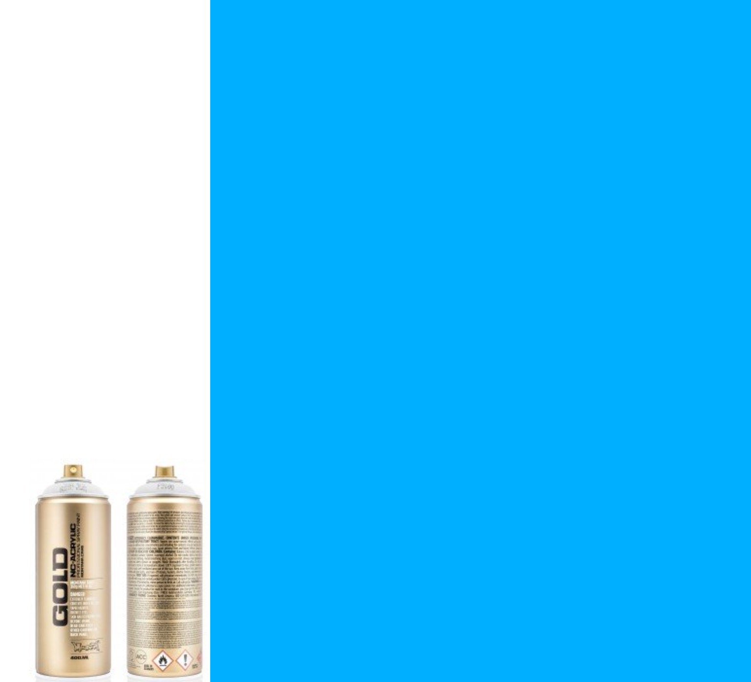 Montana Złoty 6 x 400 ml Neon Spray fluorescencyjny Spray opakowanie