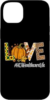 HCA Healthcare Love Fall Pumpkin leopard Halloween Autumn Case for iPhone 14 Plus