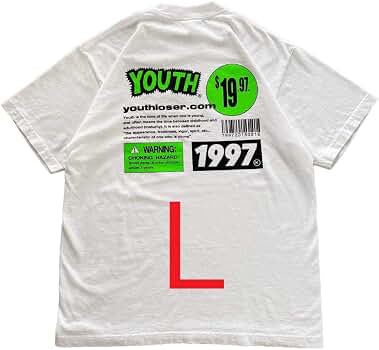 Amazon | youth loser INSPIRATION T SHIRT L 1997 Tシャツ ホワイト