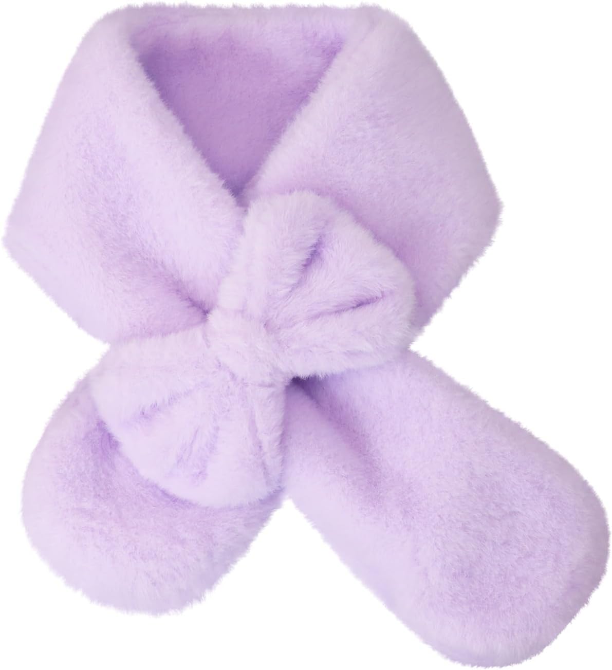 Girls Scarf Fuzzy Fleece Kids Scarves Winter Warm Scarf Toddler Adjustable Soft Neck Warmer
