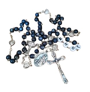 Personalized Saint Michael Catholic Rosary With Name Boys Girl First Communion Gift For Confirmation Baptism