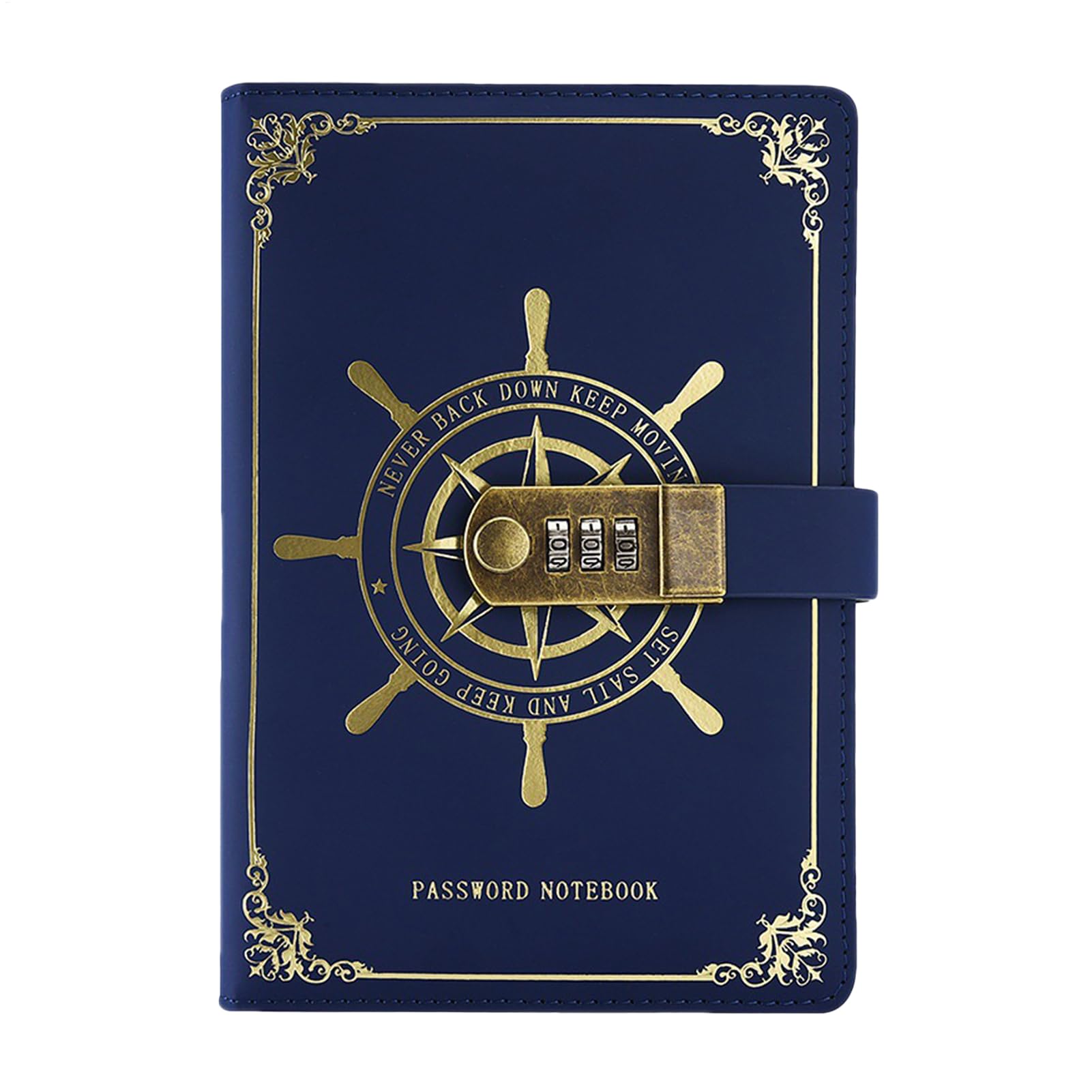 Carnet de notes verrouillable en cuir journal intime sécurisé de bureau - 8