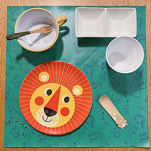 R6⭐︎ランチマット 40×50 ネームラベル付　5枚セット　宇宙　動物　昆虫 R6⭐︎ランチマット 40×50 ネームラベル付 5枚セット 宇宙 動物 昆虫